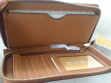 Load image into Gallery viewer, Michael Kors Jet Set Travel Large Smartphone Wristlet - Acorn Brown - NWT - Auth
