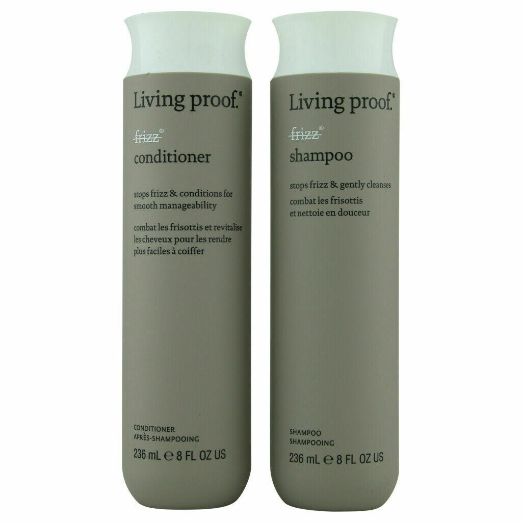 Living Proof No Frizz Shampoo & Conditioner (8oz Combo) Anti-Frizz