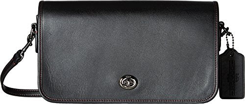 COACH Women's Glovetan Turnlock Crossbody DK/Black Crossbody Bag