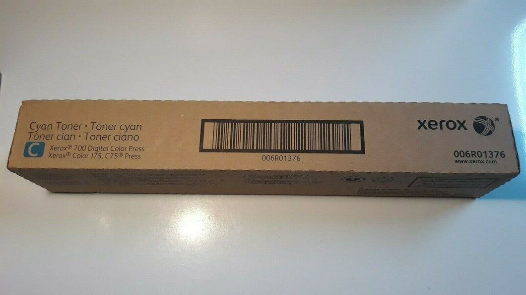 Xerox 006R01376 Cyan Toner Cartridge 700 Digital Color Press Genuine Sealed OEM