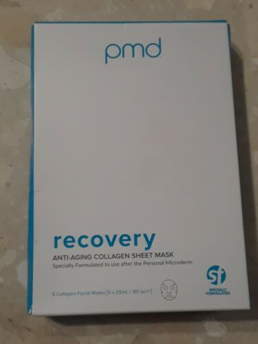 PMD Recovery anti-aging collagen facial sheet mask set of 5