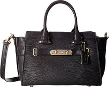 Load image into Gallery viewer, COACH Coach Swagger Carryall 27 In Pebble Leather Li/Black One Size New No Tags
