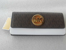 Load image into Gallery viewer, Michael Kors Fulton Flap Continental Wallet Brown 32S7GFTE3B200
