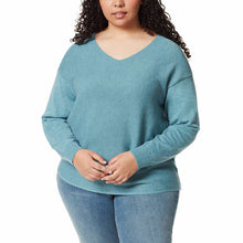 Load image into Gallery viewer, Ella Moss Womens Sweater V-Neck Long Sleeves Ribbed Soft
