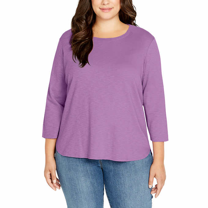 Kirkland Signature Ladies' Cotton Slub Tee