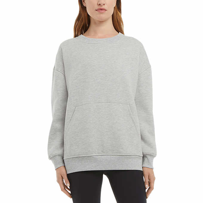 Danskin Ladies' Oversized Crewneck with Pocket