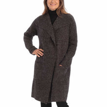 Load image into Gallery viewer, Joseph A Women&#39;s Open Front Pockets Drape Collar Soft Sweater Coat
