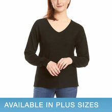 Load image into Gallery viewer, Ella Moss Womens Sweater V-Neck Long Sleeves Ribbed Soft
