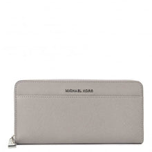Load image into Gallery viewer, MICHAEL KORS Money Pieces Pearl Grey Saffiano Pocket Continental Wallet

