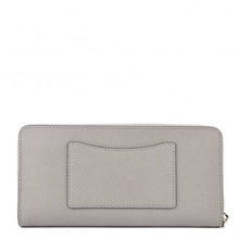Load image into Gallery viewer, MICHAEL KORS Money Pieces Pearl Grey Saffiano Pocket Continental Wallet
