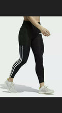 Load image into Gallery viewer, Adidas Women&#39;s 7/8  3 Stripes Training Tights Black
