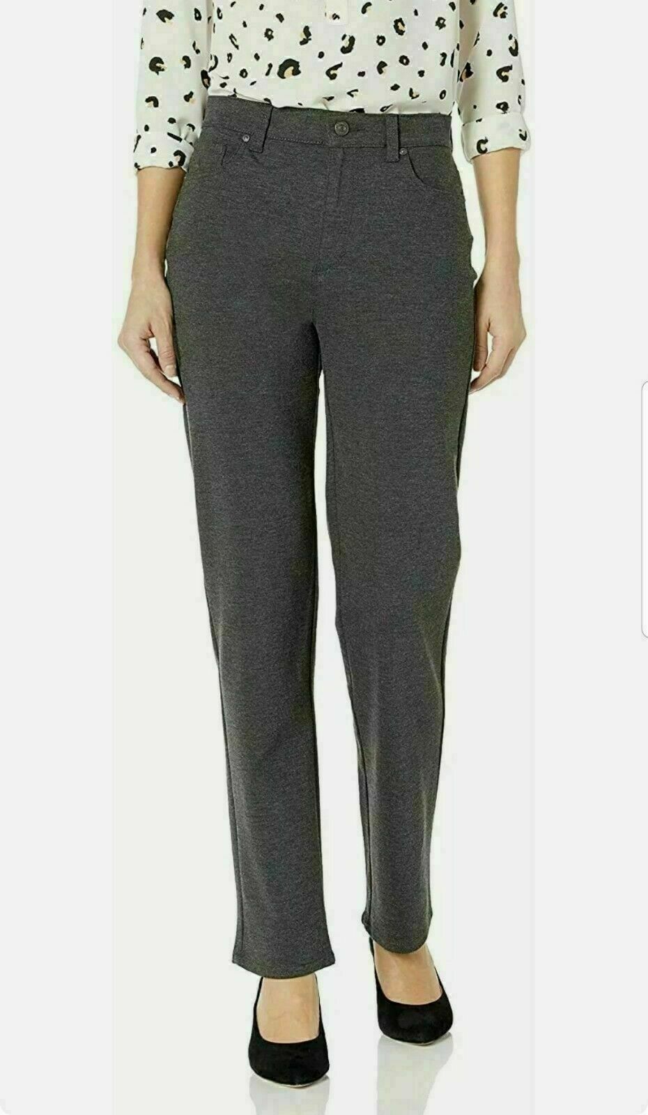 Gloria Vanderbilt Women's Amanda Slim Knit High Rise Ponte Pant