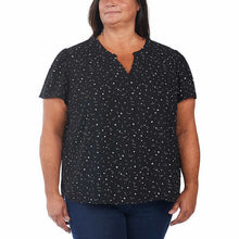 Load image into Gallery viewer, Hilary Radley Womens V-Neck Printed Blouse
