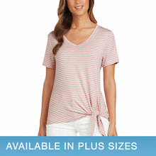 Load image into Gallery viewer, Matty M Ladies&#39; V-Neck Side Tie Tee
