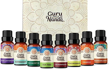 Load image into Gallery viewer, GuruNanda (Set of 8) 100% Pure Essential Oils - Aromatherapy Oils for Diffusers
