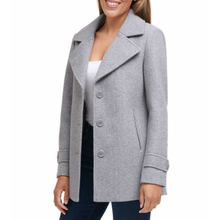 Load image into Gallery viewer, Andrew Marc New York Ladies&#39; 3 Button Peacoat Grey Coat Jacket M
