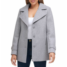 Load image into Gallery viewer, Andrew Marc New York Ladies&#39; 3 Button Peacoat Grey Coat Jacket M
