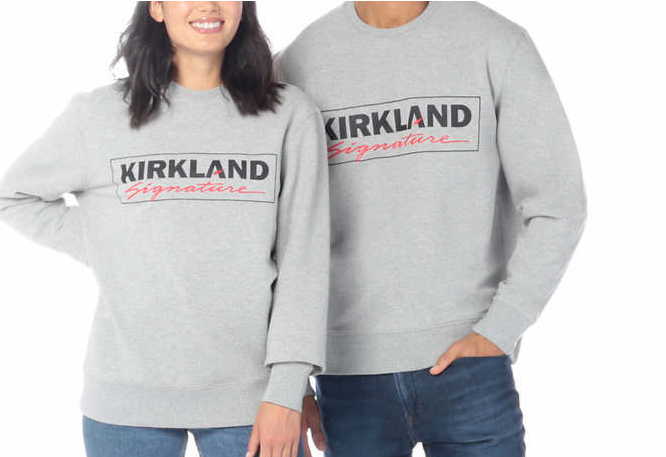 Kirkland Signature Unisex Cotton Fleece Logo Sweatshirt