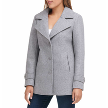 Load image into Gallery viewer, Andrew Marc New York Ladies&#39; 3 Button Peacoat Grey Coat Jacket M
