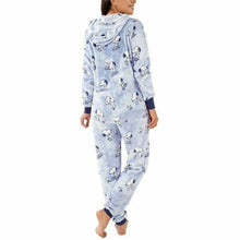 Load image into Gallery viewer, Munki Munki Ladies Plush One-Piece Hooded Pajama
