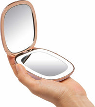 Load image into Gallery viewer, Fancii Compact Makeup Mirror with Natural LED Lights, 1x/ 10x Magnifying
