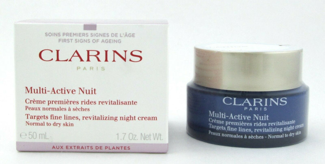 Clarins Multi-Active Normal To Dry Skin Night Cream 1.7 oz