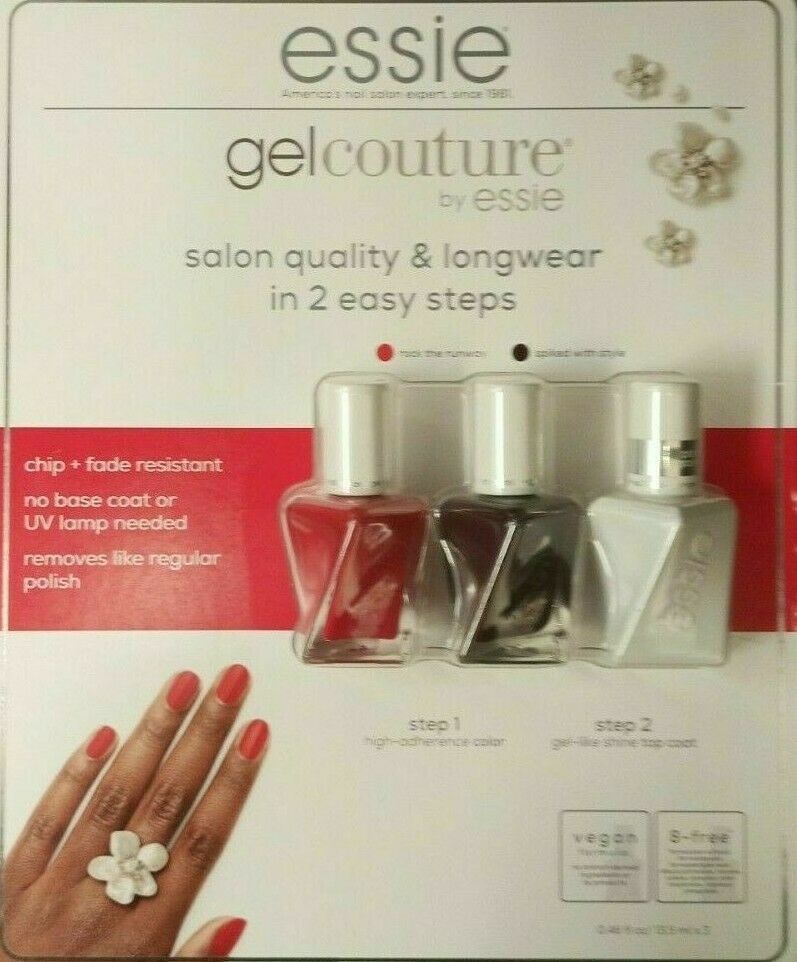 Essie Gel Couture - 2 Step Longwear Nail - Salon Quality 3x 0.46 fl oz