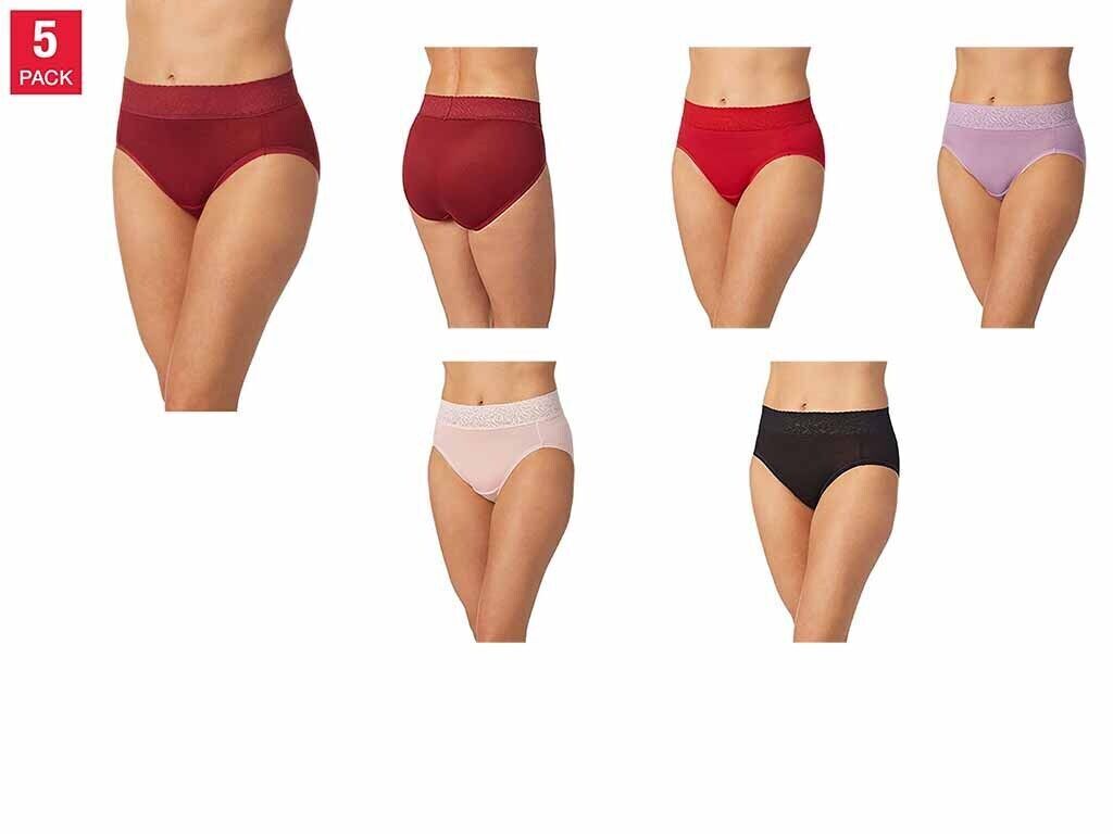 Carole Hochman Midnight Ladies' Comfort Hi-Cut, 5-pack