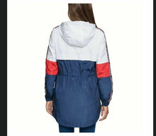 Load image into Gallery viewer, Tommy Hilfiger Women&#39;s Iconic Sporty Hooded Windbreaker Coat
