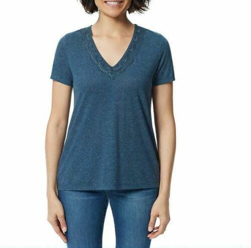 Ella Moss Ladies' V-Neck Short Sleeve Lace Top