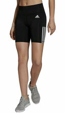 Load image into Gallery viewer, Adidas Womens 3 Stripe High Waist Yoga/Bike Shorts
