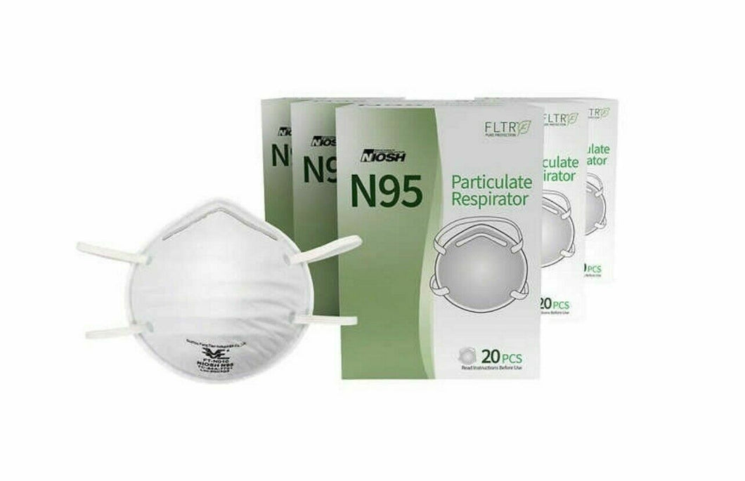 FLTR Genuine NIOSH N95 Round Respirator, 100 Masks HLT158