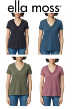 Load image into Gallery viewer, Ella Moss Ladies&#39; V-Neck Short Sleeve Lace Top
