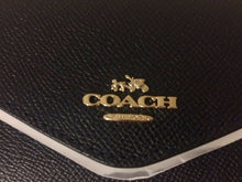 Load image into Gallery viewer, Coach Ladies Crossgrain Leather Soft Wallet Navy NWT
