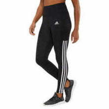 Load image into Gallery viewer, Adidas Women&#39;s 7/8  3 Stripes Training Tights Black
