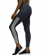 Load image into Gallery viewer, Adidas Women&#39;s 7/8  3 Stripes Training Tights Black
