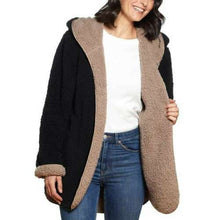 Load image into Gallery viewer, Weatherproof Ladies&#39; Reversible Cozy Sherpa Hooded Jacket
