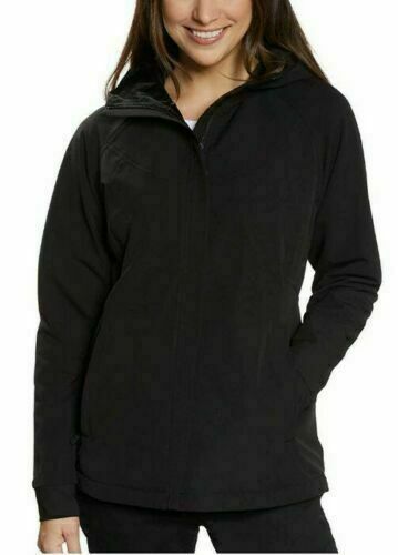 Kirkland Signature Women's Fleece Lined Hooded Full Zip Jacket, Black Size M