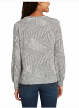 Load image into Gallery viewer, Ellen Tracy Women&#39;s Sweater Jacquard Crewneck L
