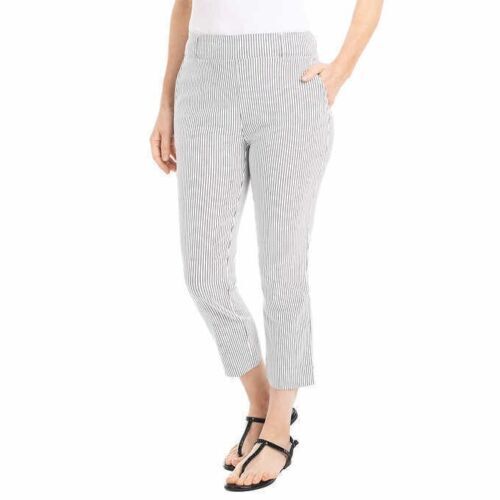 Hilary Radley Women's Pull-on Capri Comfort Fit Stretch Pants