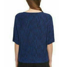 Load image into Gallery viewer, DKNY Jeans Women&#39;s Marled Knit Dolman Half Sleeve Top Sag Sage
