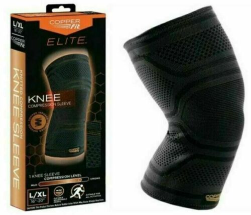 Copper Fit Elite Knee Compression Sleeve L/XL Copper Infused 16-20