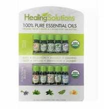 Load image into Gallery viewer, Healing Solutions 100% Pure Essential Oils 5 Blends &amp; 5 Single Note 0.33 Oz Each
