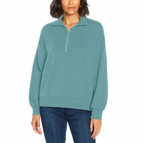 Three Dots Women' Cozy Super Soft Quarter Zip Pullover Shirt