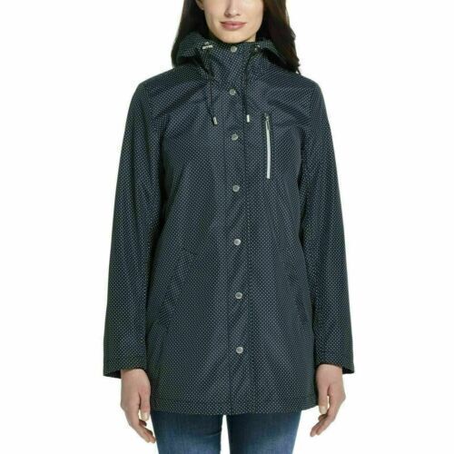 Weatherproof Women's Snap Up Rain Jacket Zippered Pocket