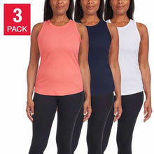 Load image into Gallery viewer, Danskin Womens Ribbed Tank Top 3-pack
