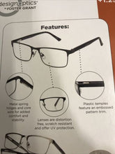 Load image into Gallery viewer, Design Optics by Foster Grant Full Frame Metal Reading Glasses 3 Pack
