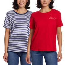 Load image into Gallery viewer, Ella Moss Womens Flattering Fit Ultra Soft Perfect Tee, 2-Pack
