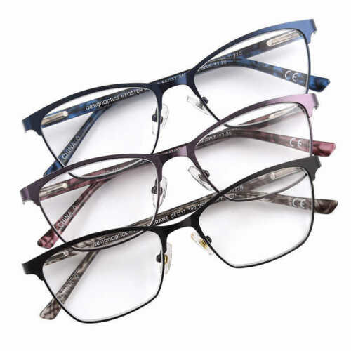 Design Optics By Foster Grant Full Frame Ladies Fashion 3 Pack